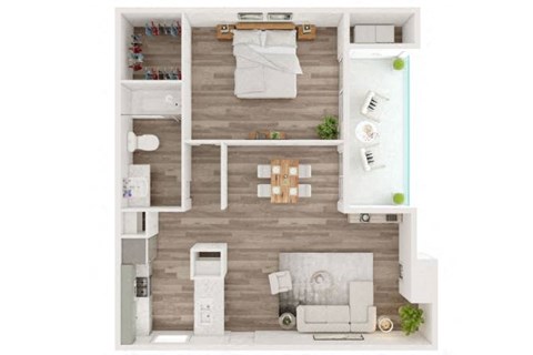 1 bedroom 1 bathroom at Water Ridge Apartments, Irving, TX 75061